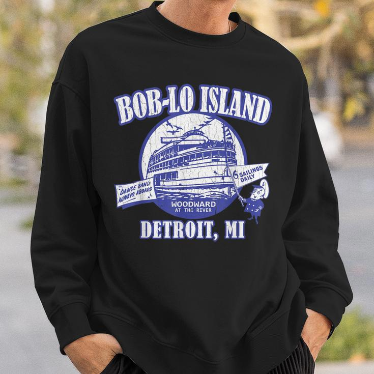 Boblo Island Vintage Look Detroit Michigan Sweatshirt Gifts for Him