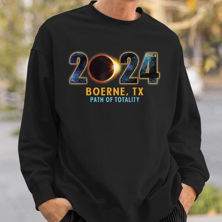 Boerne Texas Total Eclipse Solar 2024 Sweatshirt Gifts for Him