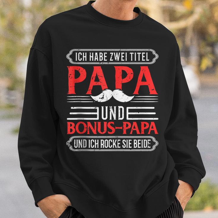 Bonus Papa Stiefvater Stiefpapa Geschenkatertag Rocke Sweatshirt Geschenke für Ihn