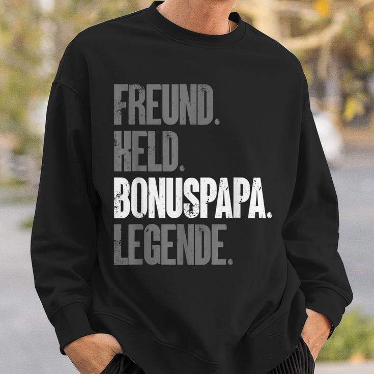 Bonuspapa Bester Stiefpapa Stiefvater Bonus Papa Sweatshirt Geschenke für Ihn