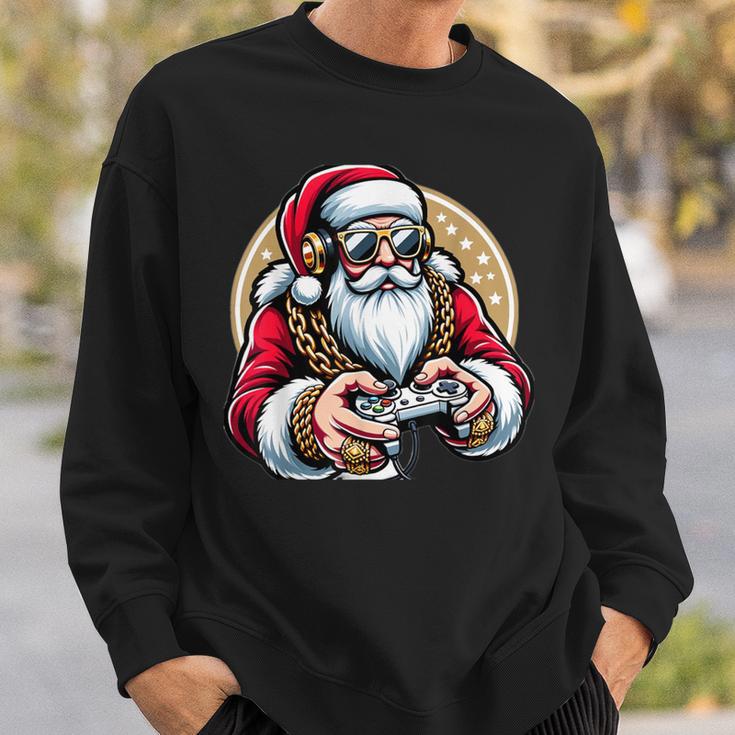 Boys Christmas Video Game Santa Gamer Xmas Sweatshirt Gifts for Him