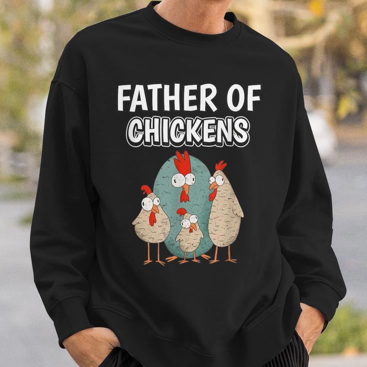 Boys Hen Dad Father's Day Father Of Chickens Sweatshirt Gifts for Him