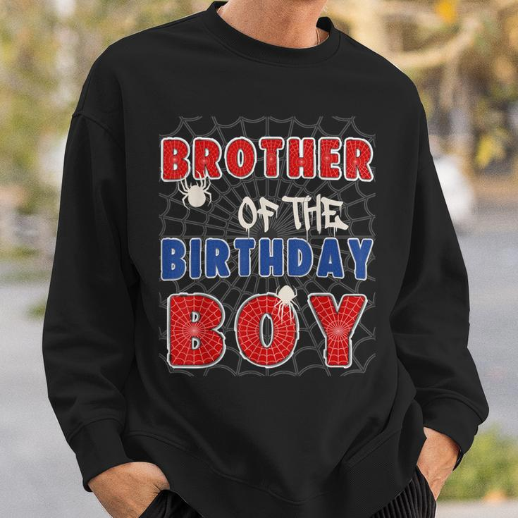 Brother Of The Birthday Boy Costume Spider Web Birthday Sweatshirt Gifts for Him