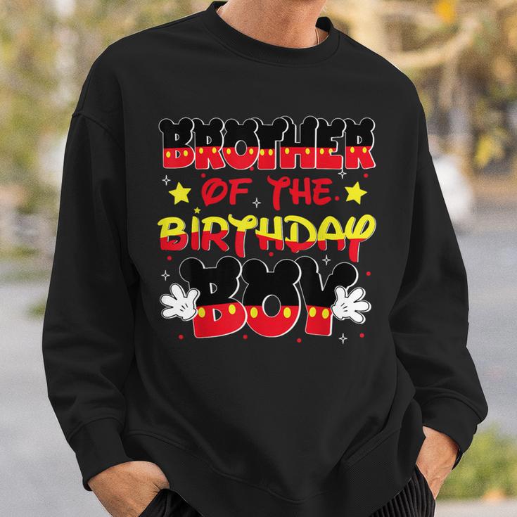 Brother Of The Birthday Boy Mouse Family Matching Sweatshirt Gifts for Him