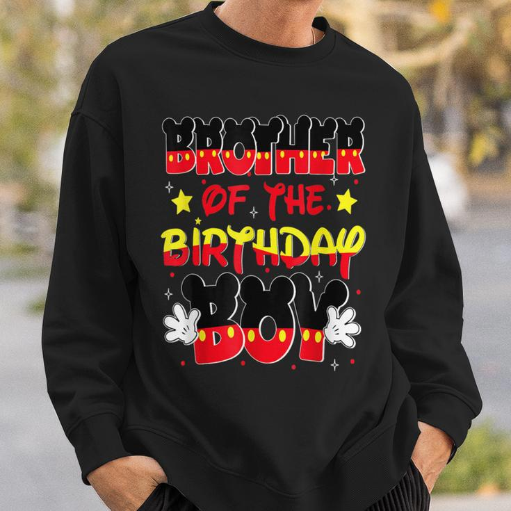 Brother Of The Birthday Boy Mouse Family Matching Sweatshirt Gifts for Him