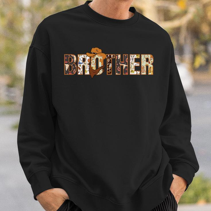 Brother Of The Birthday Boy Western Rodeo Family Matching Sweatshirt Gifts for Him