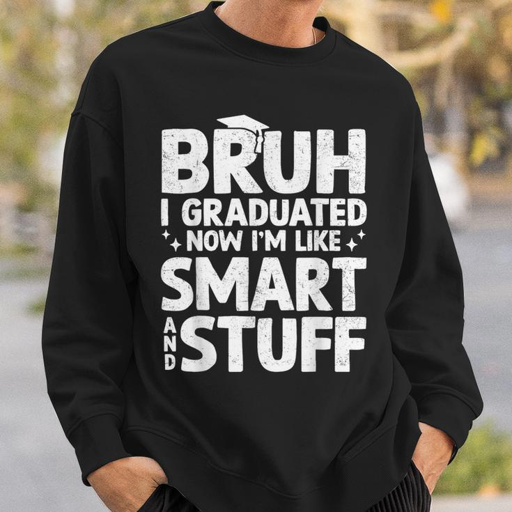Bruh I Graduated Last Day Of School Graduation Boy Him Boys Sweatshirt Gifts for Him