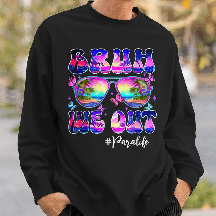 Bruh We Out Summer Para Life Sunglasses Tie Dye Sweatshirt Gifts for Him