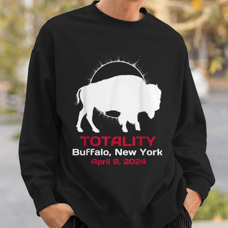 Buffalo New York Solar Eclipse Totality April 8 2024 Sweatshirt Gifts for Him