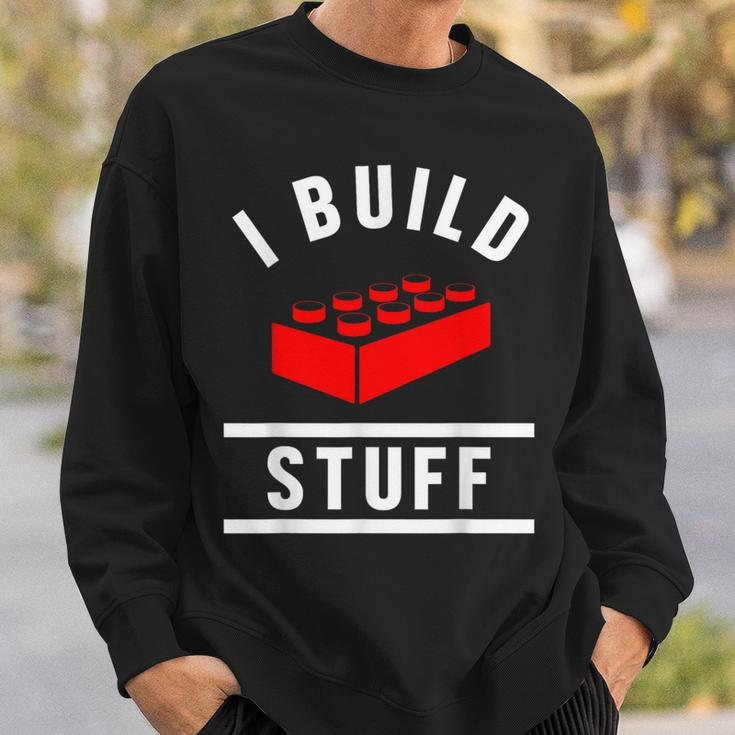 Build Stuff Master Builder Building Blocks Construction Toy Sweatshirt Gifts for Him