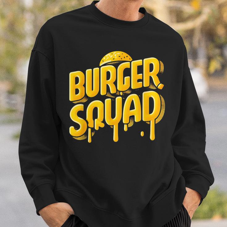 Burger Squad Lover Fast Food Vintage Sweatshirt Gifts for Him