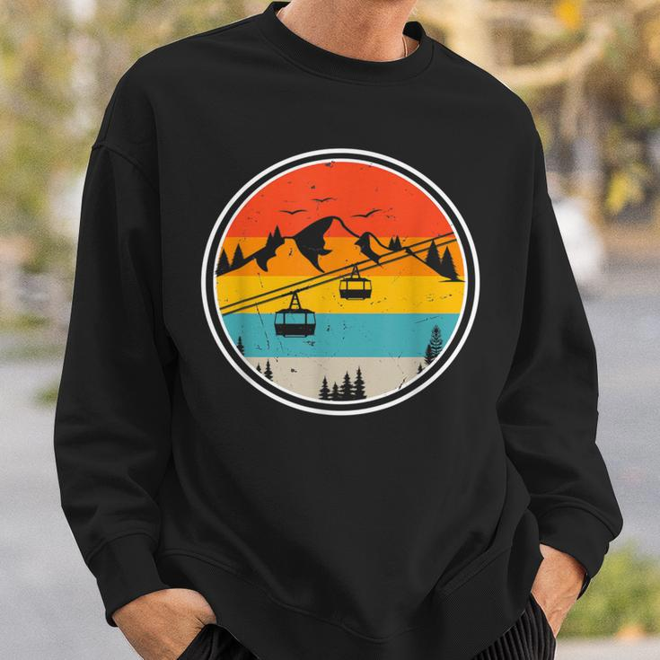 Cable Car Gondel Luftseilbahnor Mountains Sweatshirt Geschenke für Ihn