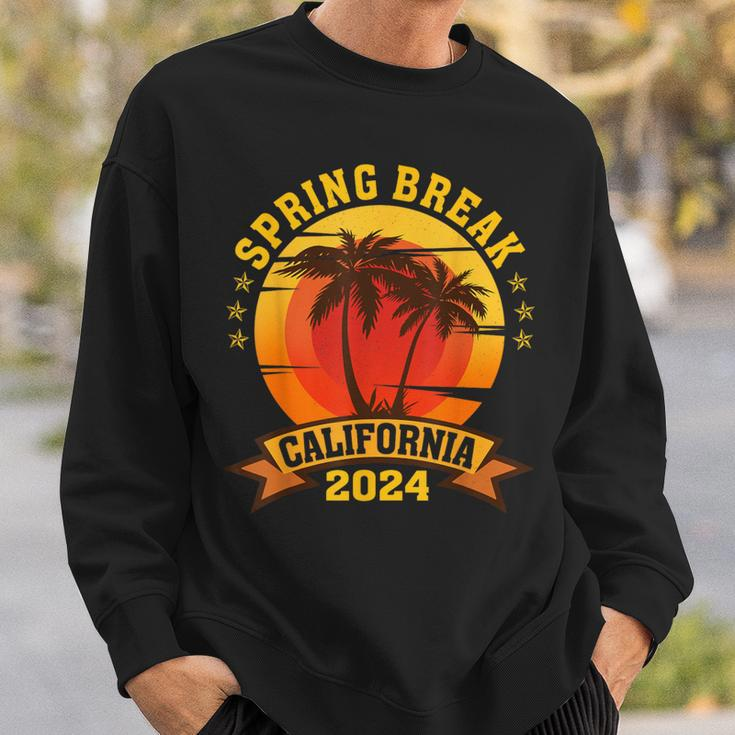 California 2024 Spring Break Family School Vacation Retro Sweatshirt Gifts for Him