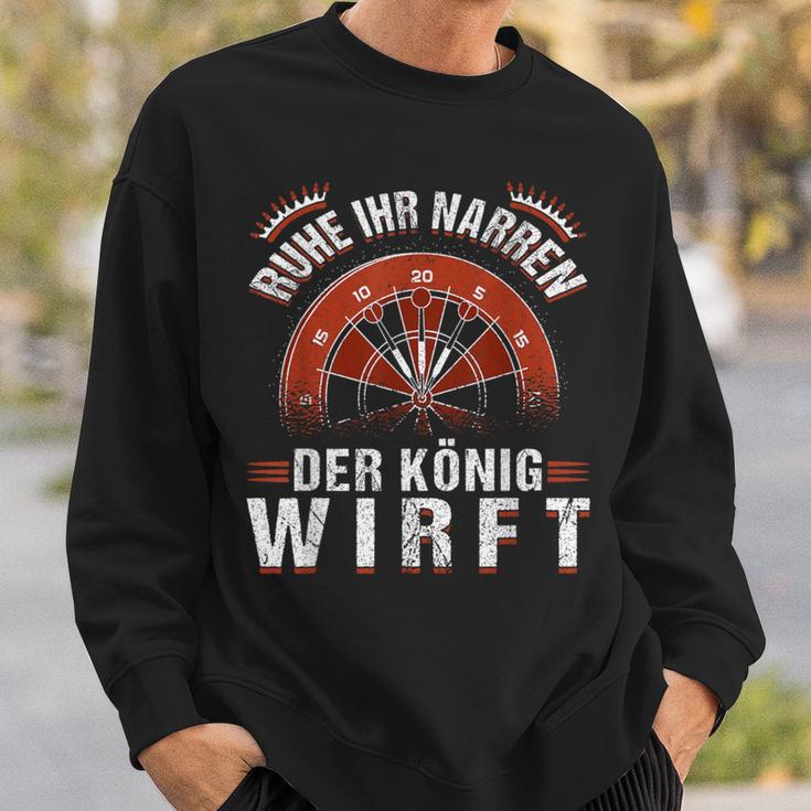 Calm Ihr Jester Der König Weift Darts Game Dart Sweatshirt Geschenke für Ihn