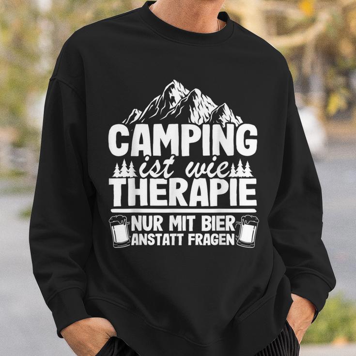 Camping Bier Spruch Wohnwagen Papa Opa Hobbycamper Camper Sweatshirt Geschenke für Ihn