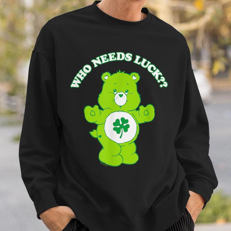 Care Bears St Patrick's Day Good Luck Bear Who Needs Luck Sweatshirt Gifts for Him