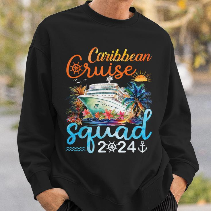 Caribbean Cruise Squad 2024 Family Matching Group Vacation Sweatshirt Gifts for Him