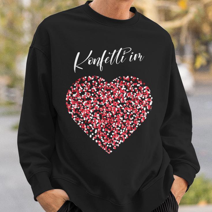 Carnival Costume Confetti Heart Sweatshirt Geschenke für Ihn