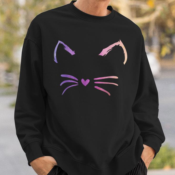 Cat Ears Decorations Feline Whiskers Cute Cat Toy Sweatshirt Gifts for Him