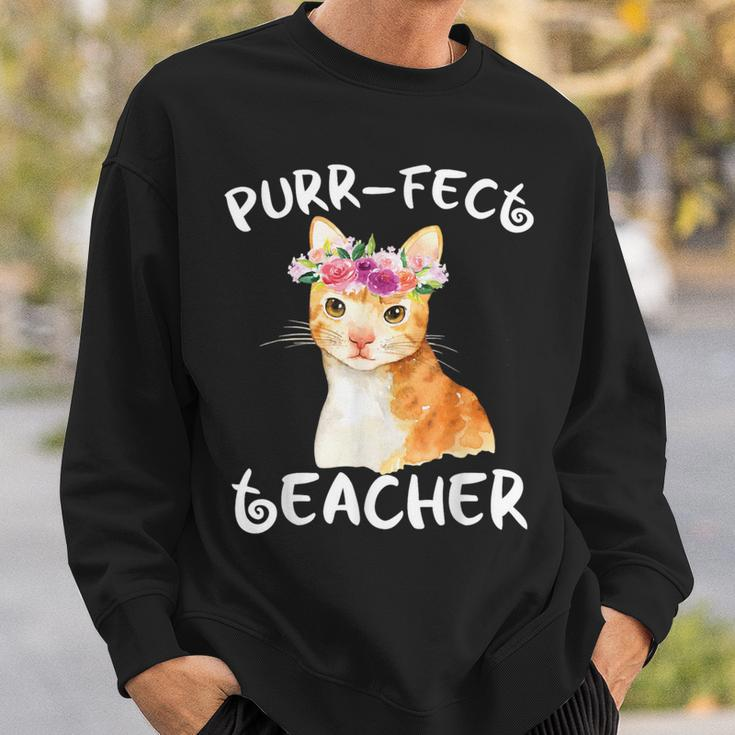 Cat Lover For Teachers Educators Appreciation Sweatshirt Gifts for Him