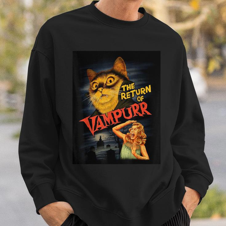 Cat Vampire Classic Horror Movie Graphic Sweatshirt Gifts for Him