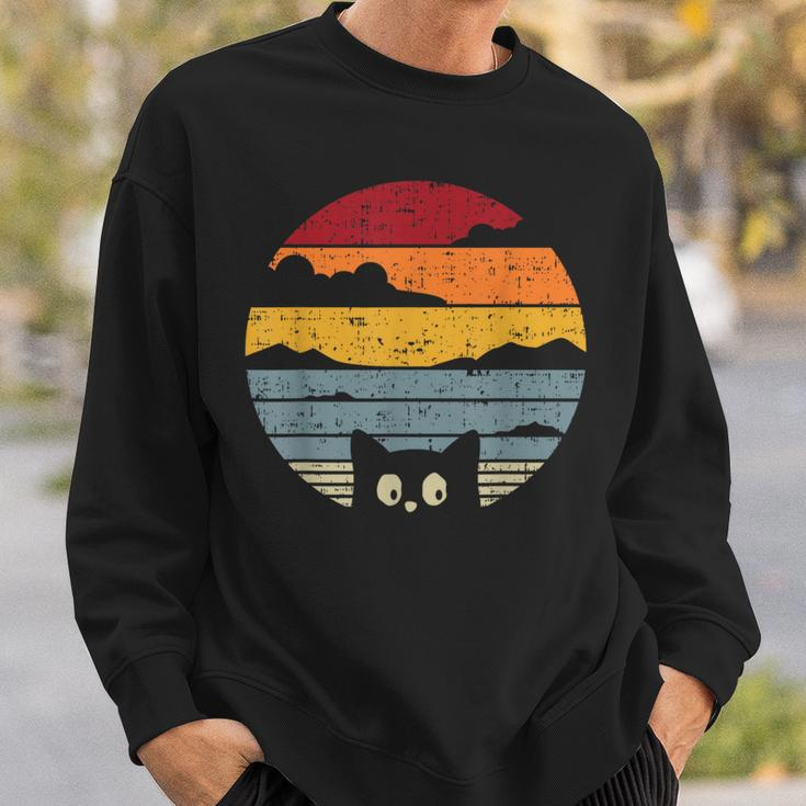 Cat Vintage Kitten Retro Cool Summer Sweatshirt Geschenke für Ihn