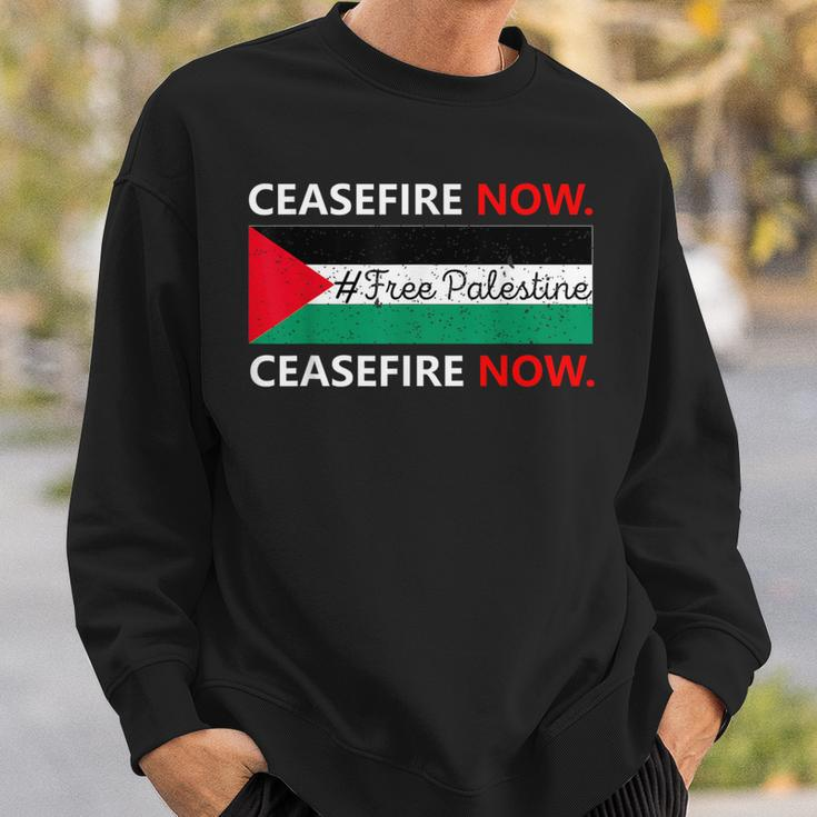 Ceasefire Now In Palestine Gaza Cease Fire Not In Our Name Sweatshirt Gifts for Him