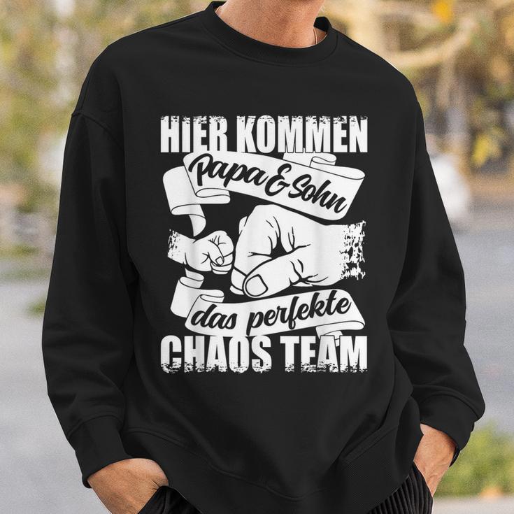 Chaos Team Papa Und Sohn Werdenderater Papa Loading Sweatshirt Geschenke für Ihn