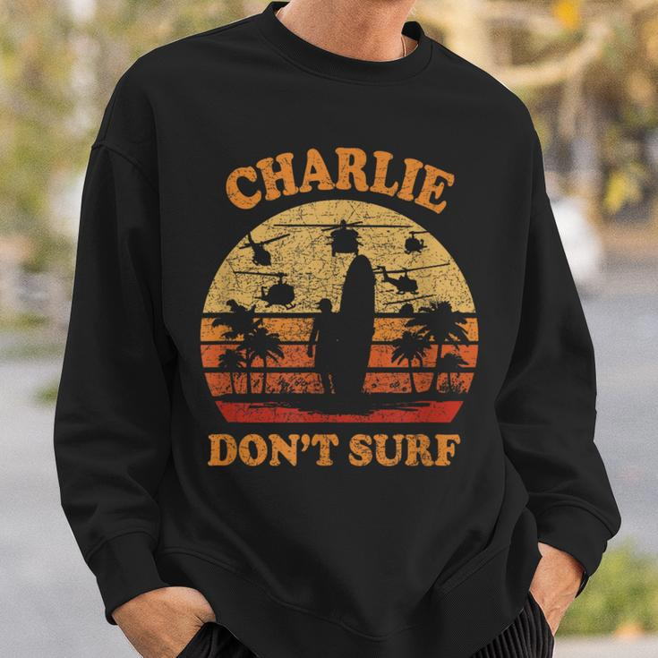 Charlie Surft Nicht Im Military Vietnam War Sweatshirt Geschenke für Ihn