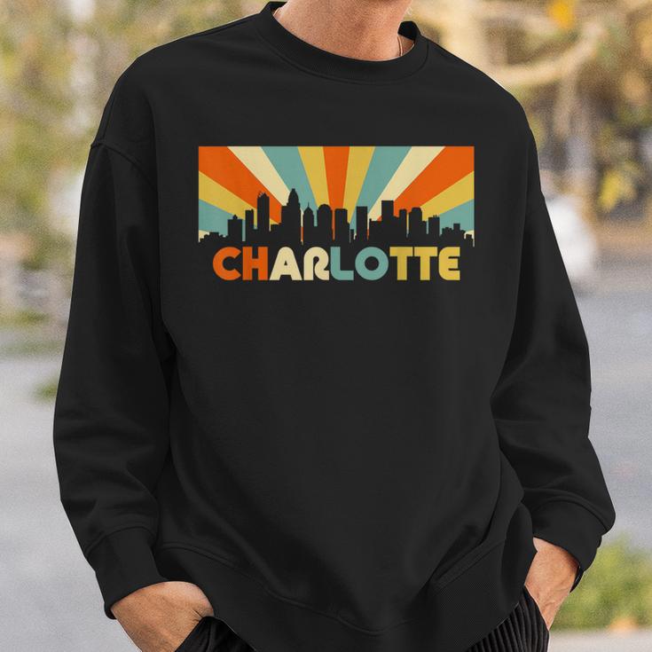 Charlotte City Retro Vintage Nc North Carolina 70S Sweatshirt Gifts for Him