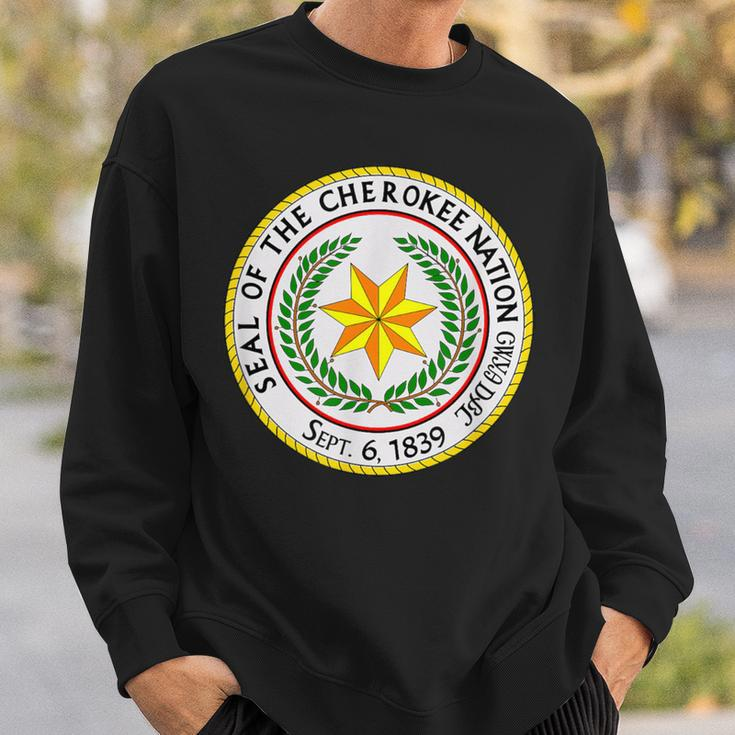Cherokee Nation Seal Native American Indian Honor Roots Sweatshirt Gifts for Him