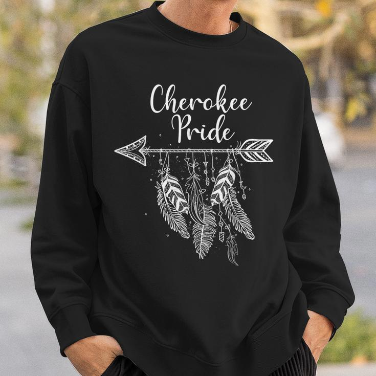Cherokee Pride Native American Indigenous Tribe Headdress Sweatshirt Gifts for Him