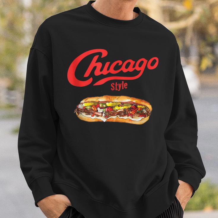 Chicago Italian Beef Sandwich Food Love Sweatshirt Gifts for Him