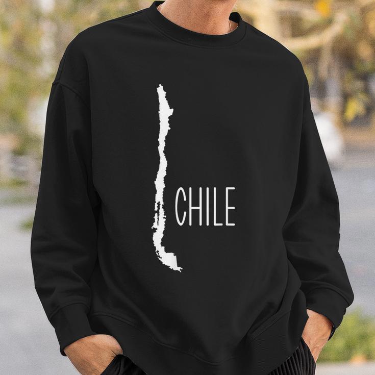 Chile Map Sweatshirt Gifts for Him