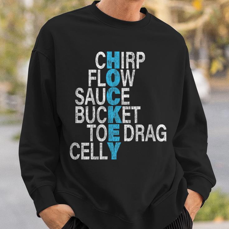 Chirp Flow Sauce Bucket Toe Drag Celly Hockey Sweatshirt Gifts for Him