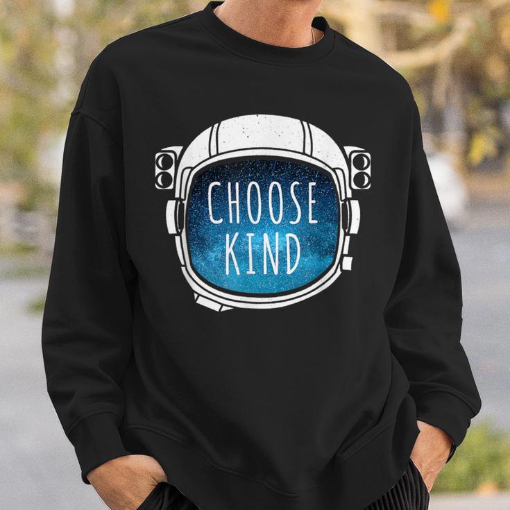 Choose Kind Anti-Bullying Astronaut HelmetSweatshirt Gifts for Him