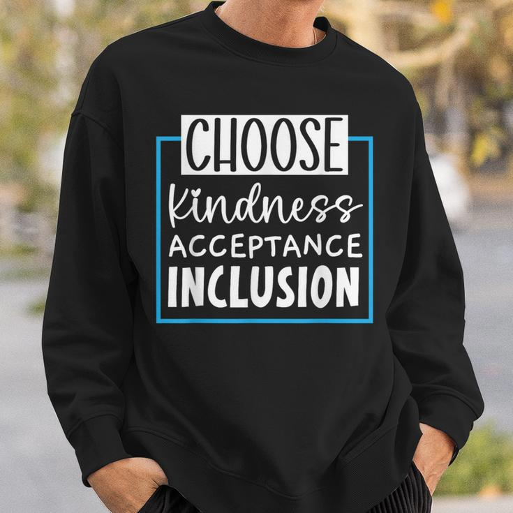 Choose Kindness Acceptance Inclusion Orange Day Sweatshirt Gifts for Him
