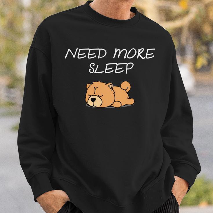 Chow Chow Dog Puppy Need More Sleep Pajama For Bedtime Sweatshirt Gifts for Him