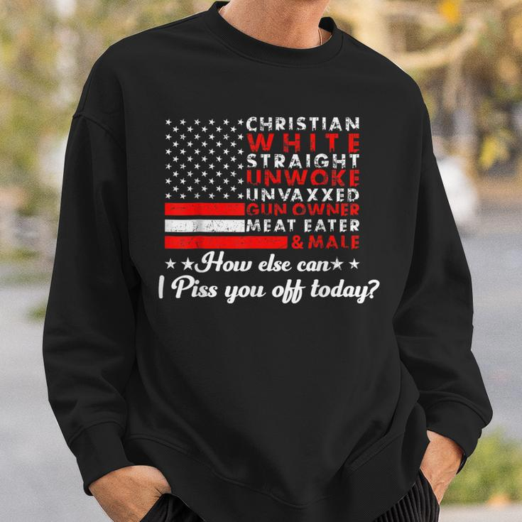 Christian White Straight Unwoke Unvaxxed Gun Owner Sweatshirt Gifts for Him