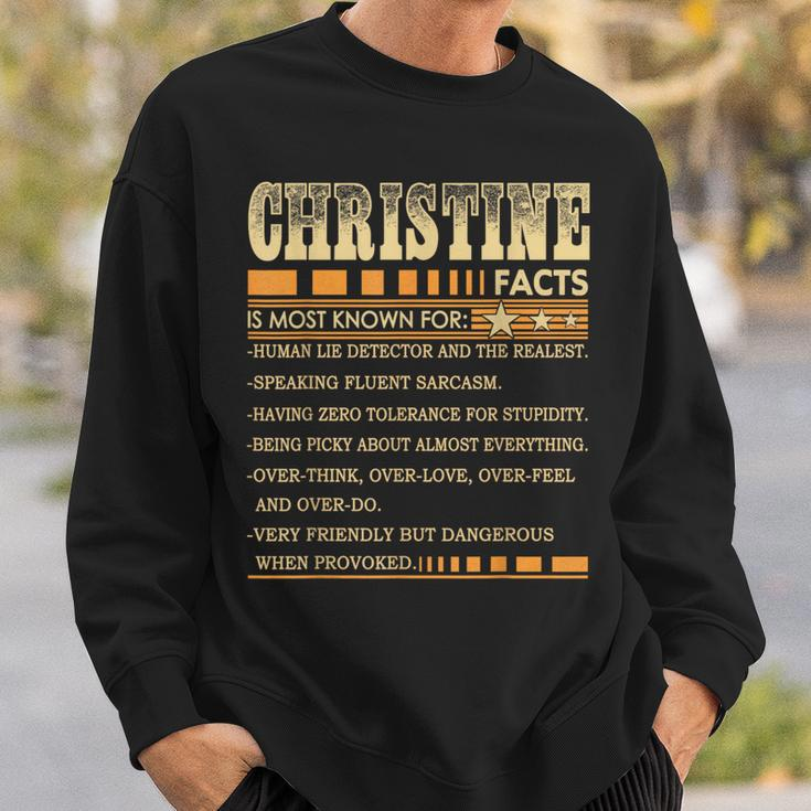 Christine Name Christine First Name Sweatshirt Gifts for Him