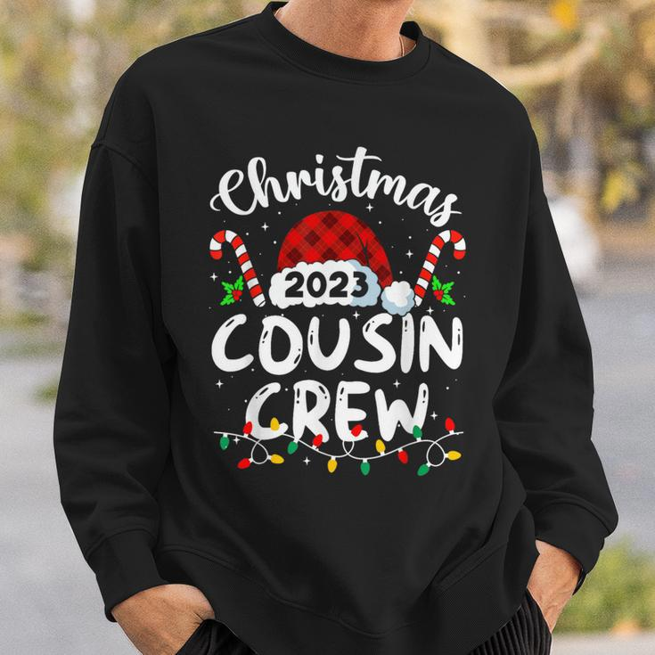 Christmas 2023 Cousin Crew Family Santa Hat Xmas Pajama Sweatshirt Gifts for Him