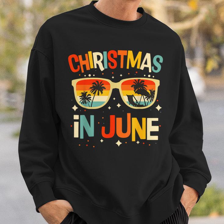 Christmas In June Sunglasses Summer Vacation Xmas Sweatshirt Gifts for Him