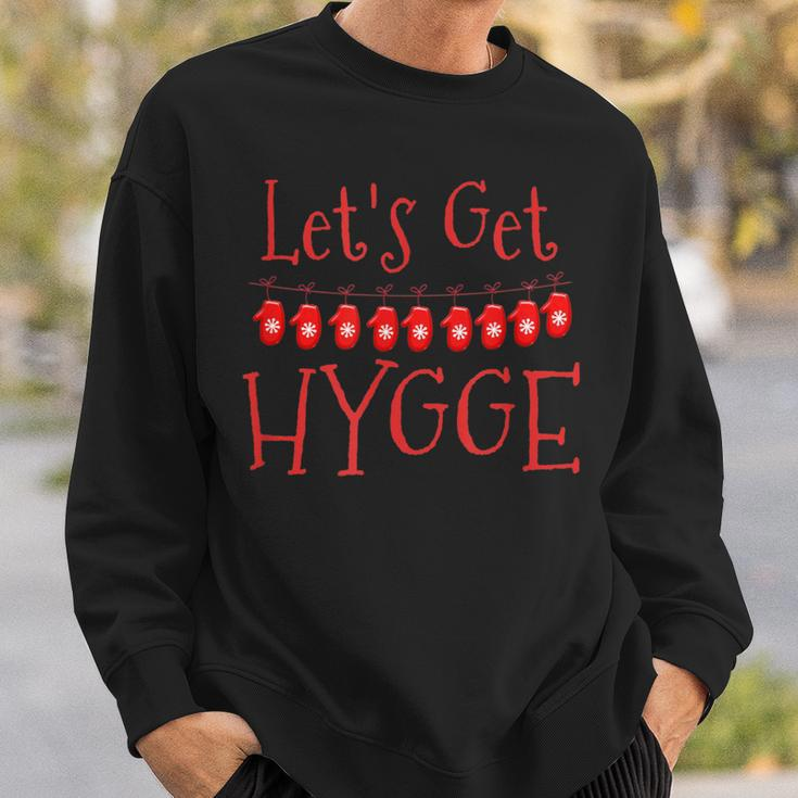 Christmas Let's Get Hygge Winter For Xmas Stockings Sweatshirt Gifts for Him