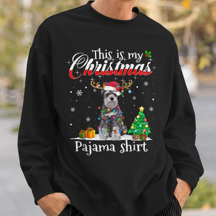 This Is My Christmas Pajama Schnauzer Lover Dog Sweatshirt Gifts for Him