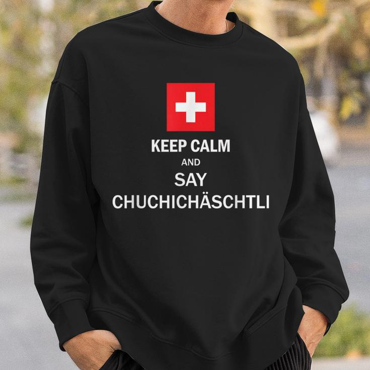 Chuchichäschtli Swiss Swiss German Black Sweatshirt Geschenke für Ihn
