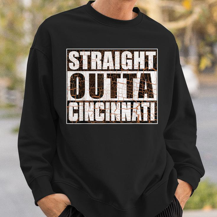 Cincinnati Straight Outta Cincinnati Hometown Pride Sweatshirt Gifts for Him