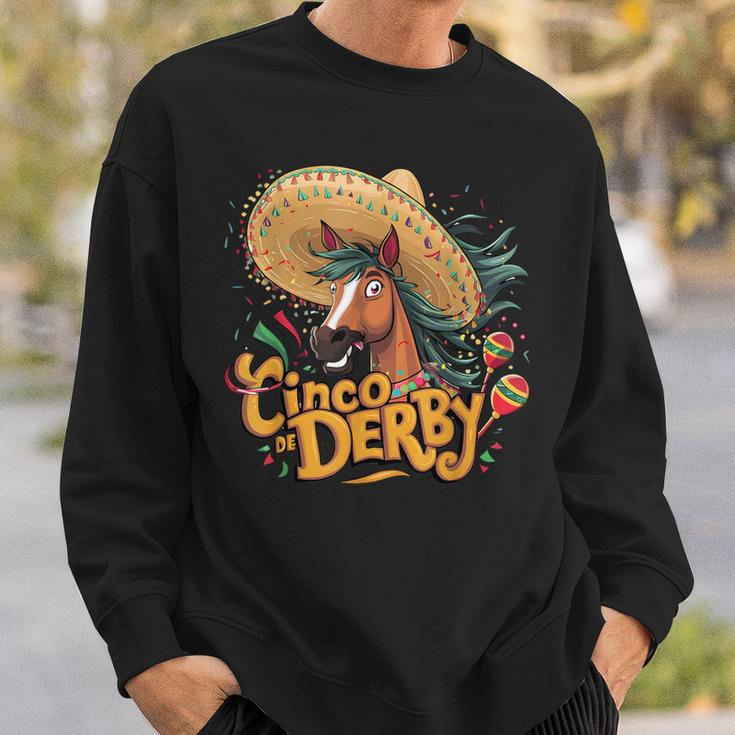 Cinco De Derby Derby Party Horse Sweatshirt Gifts for Him