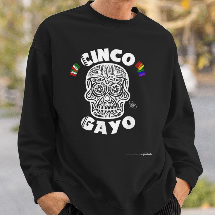 Cinco De Gayo Mayo Gay Pride Lgbt Skull Party Lesbian Sweatshirt Gifts for Him
