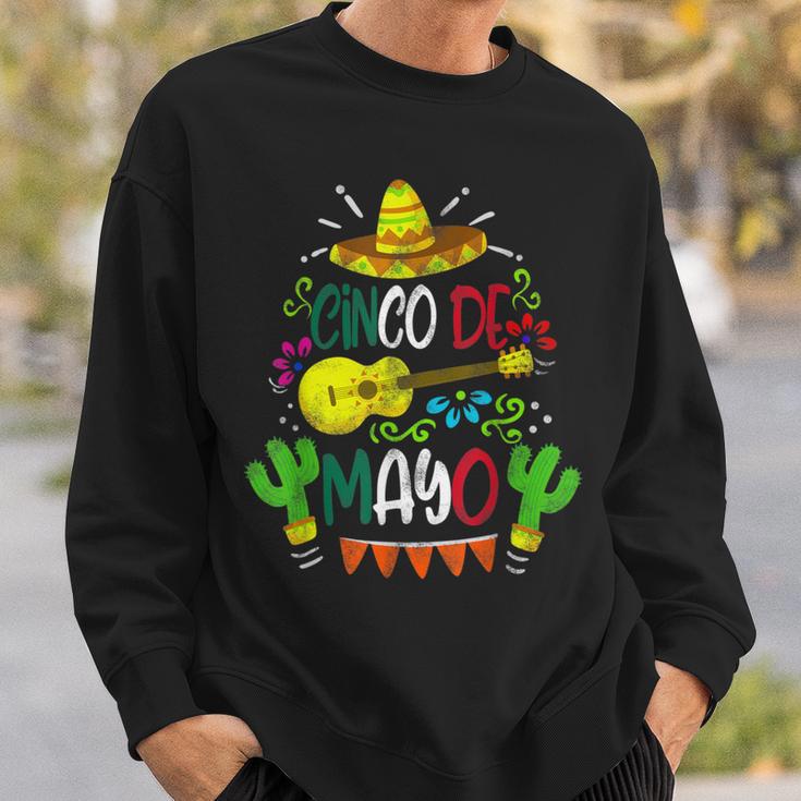 Cinco De Mayo Fiesta Taco Latino Music Mexican Sombrero Sweatshirt Gifts for Him