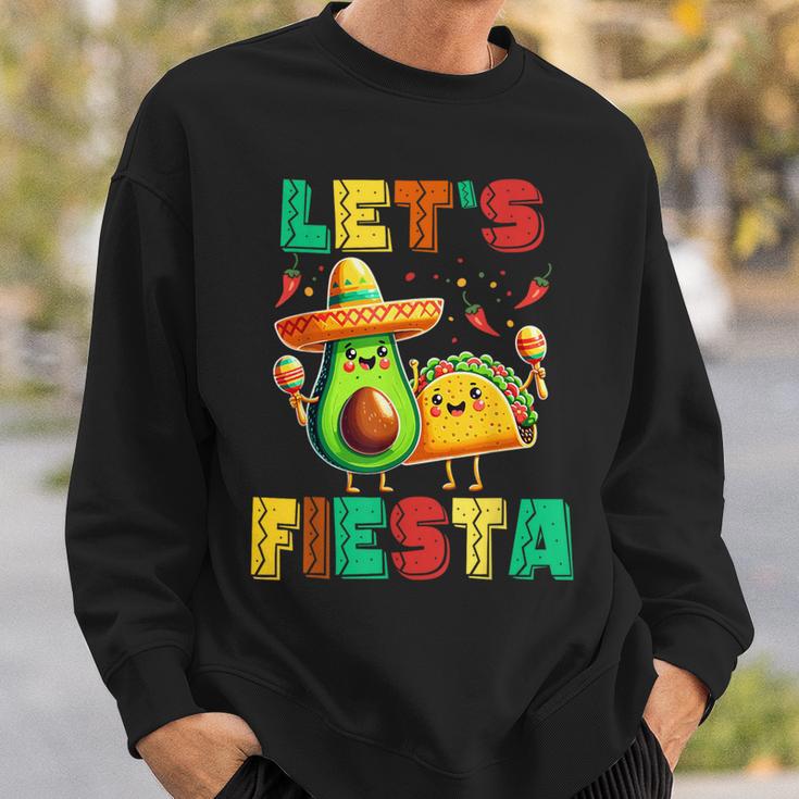 Cinco De Mayo Let's Fiesta Avocado And Tacos Cinco De Mayo Sweatshirt Gifts for Him